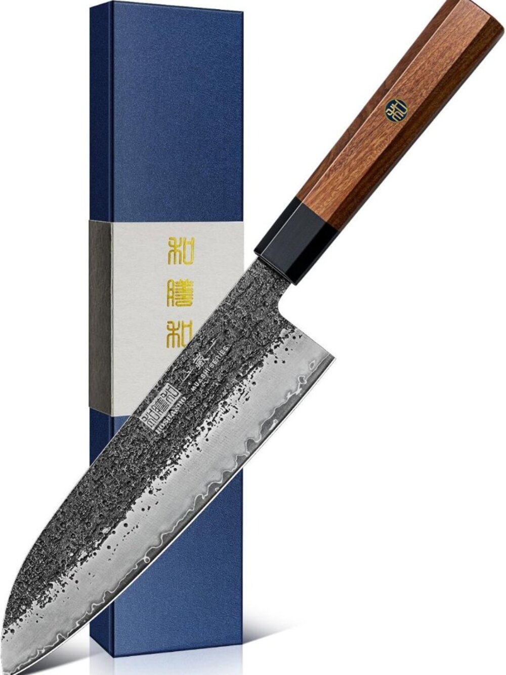 7" Hand Forged Santoku Knife - Japanese Chef Knife for Precision Cooking